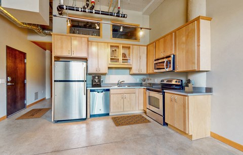 Dominium-Buzza Lofts-Virtually Staged Kitchen